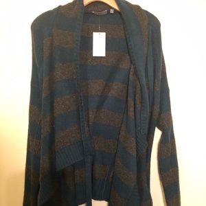 NWOT Vince small asymmetrical striped sweater